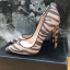 Mooie / Prachtige Bruin Rave Club Pumps 2019 Gestreept 12 cm Naaldhakken / Stiletto Spitse Neus Pumps
