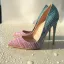 Modern / Fashion Multi-Colors Dating Pumps 2019 Leather 12 cm Thick Heels Pointed Toe Pumps