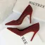 Schöne Schwarz Freizeit Durchbohrt Pumps 2019 Wildleder Strass 9 cm Stilettos Spitzschuh Pumps