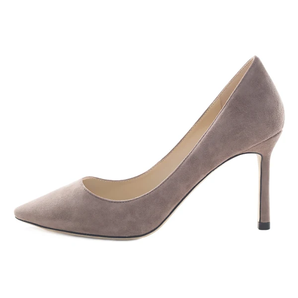 Chic / Beautiful Burgundy Office Pumps 2019 Leather Suede 8 cm Stiletto Heels Pointed Toe Pumps