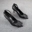 Fine Khaki Casual Damesko 2019 Lær Ankelstropp Spenne 7 cm Stiletthæler Spisse Pumps