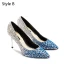 Scintillantes Argenté Cuir Soirée Escarpins 2019 Paillettes 8 cm Talons Aiguilles À Bout Pointu Escarpins