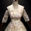 Elegant Champagne Prom Dresses 2019 A-Line / Princess Spaghetti Straps Pearl Lace Flower Appliques 1/2 Sleeves Backless Floor-Length / Long Formal Dresses