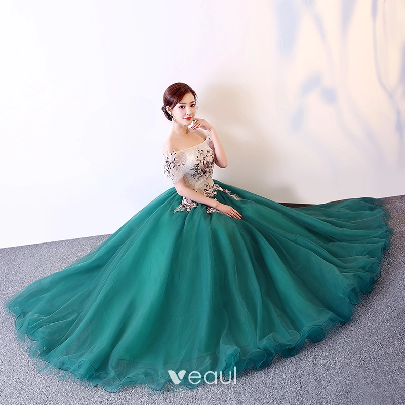 Emerald green prom dress 2019 clearance