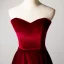 Chic / Beautiful Burgundy Evening Dresses  2019 A-Line / Princess Suede Spaghetti Straps Sleeveless Floor-Length / Long Evening Party Formal Dresses
