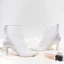 Stilig Elfenben Brudesko 2019 Lær Blonder 8 cm Stiletthæler Spisse Bryllup Boots