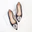 Chic / Belle Rouge Cuir Cristal Chaussure De Mariée 2019 Faux Diamant Plate À Bout Pointu Mariage