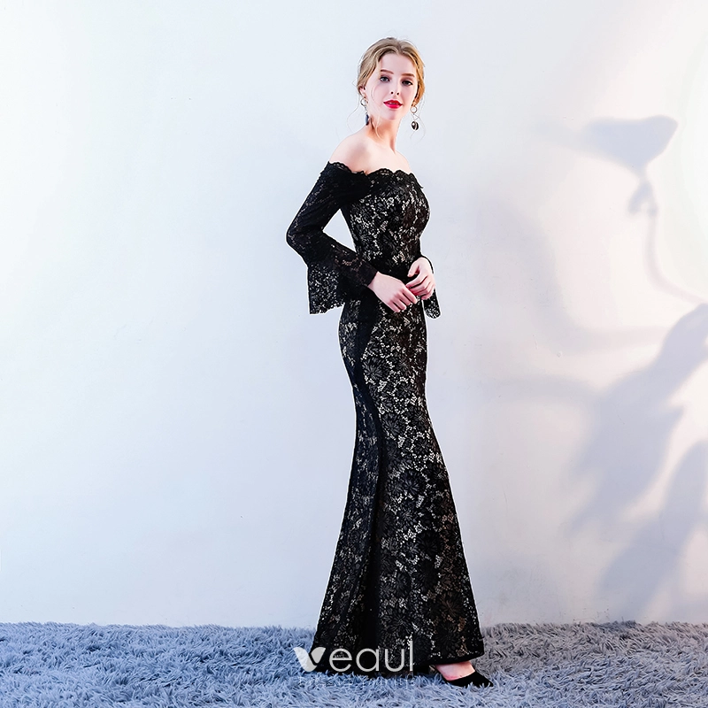 Black long prom dresses 2018 top