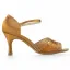Chic / Beautiful Bronze Rhinestone Prom Latin Dance Shoes 2021 7 cm Stiletto Heels Open / Peep Toe Womens Sandals High Heels