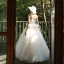 Chic / Beautiful Ivory Wedding Dresses 2019 A-Line / Princess Spaghetti Straps Pearl Lace Flower Sleeveless Backless Floor-Length / Long