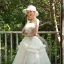 Charmant Ivory / Creme Brautkleider / Hochzeitskleider 2019 A Linie Rüschen Bandeau Applikationen Pailletten Spitze Blumen Ärmellos Rückenfreies Lange