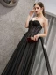 Chic / Beautiful Black Evening Dresses  2019 A-Line / Princess Sweetheart Beading Lace Flower Sleeveless Backless Floor-Length / Long Formal Dresses