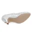 Modest / Simple Ivory Satin Wedding Shoes 2021 Lace Flower Wedding 7 cm Stiletto Heels Pointed Toe Pumps High Heels