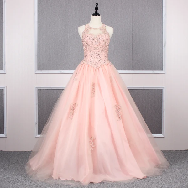 Elegant Royal Blue Prom Dresses 2019 A-Line / Princess Scoop Neck Beading Crystal Sequins Lace Flower Sleeveless Backless Floor-Length / Long Formal Dresses