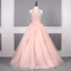 Elegant Royal Blue Prom Dresses 2019 A-Line / Princess Scoop Neck Beading Crystal Sequins Lace Flower Sleeveless Backless Floor-Length / Long Formal Dresses
