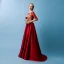 Elegant Burgundy Evening Dresses  2019 A-Line / Princess Scoop Neck Gold Lace Appliques 3/4 Sleeve Sweep Train Formal Dresses
