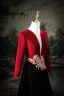 Vintage Rød To farger Beading Ballkjoler 2025 Prinsesse V-Hals Langermede Ryggløse Lange Ball Formelle Kjoler
