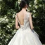 High-end Champagne Wedding Dresses 2019 A-Line / Princess V-Neck Beading Sequins Lace Flower Sleeveless Backless Chapel Train