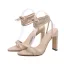 Roman Sexy Black Street Wear Open / Peep Toe Womens Sandals 2021 Ankle Strap 11 cm Thick Heels Sandals High Heels