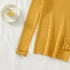 Sexy Sky Blue Fall Winter Street Wear Knitting Tight  Sweaters 2021 V-Neck Lapel  Long Sleeve Women Tops