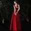 Fashion Burgundy Satin Prom Dresses 2021 A-Line / Princess One-Shoulder Bow Sleeveless Backless Floor-Length / Long Formal Dresses