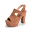Fashion Black Street Wear Suede Womens Sandals 2021 12 cm Thick Heels Open / Peep Toe Sandals