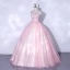 Sexy Pink Ballkleider 2021 Ballkleid Bandeau Ärmellos Rückenfreies Lange Festliche Kleider