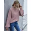 Comfortable Brown Fall Casual Winter Knitting Sweaters 2021 High Neck Long Sleeve Loose Women Tops