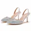 Sexy Multi-Colors Rhinestone Womens Sandals 2021 Evening Party 7 cm Stiletto Heels Pointed Toe Womens Sandals High Heels