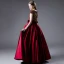 Charming Burgundy Party Dresses Flower Girl Dresses 2021 A-Line / Princess Scoop Neck Satin Short Sleeve Bow Sash Sequins Birthday Floor-Length / Long Flower Girl Dresses
