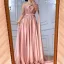 Modern / Fashion Olive Green Evening Dresses  2021 A-Line / Princess Scoop Neck Beading Rhinestone Long Sleeve Evening Party Floor-Length / Long Formal Dresses