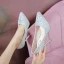 Charming Champagne Pearl Beading Rhinestone Wedding Shoes 2022 11 cm Stiletto Heels Pointed Toe Wedding Pumps High Heels