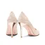 Charming Champagne Glitter Wedding Shoes 2022 8 cm Stiletto Heels Pointed Toe Wedding Pumps High Heels