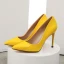 Mode Grün Strassenmode Leder Pumps 2021 Lackleder 10 cm Stilettos Spitzschuh Pumps