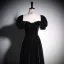 Chic / Beautiful Black Velvet Evening Dresses 2023 A-Line / Princess Off-The-Shoulder Short Sleeve Backless Floor-Length / Long Evening Party Formal Dresses