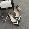 Chic / Belle Noire Désinvolte Chaussures Femmes 2019 7 cm Talons Aiguilles À Bout Pointu Talons Hauts