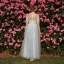 Chic / Beautiful Sky Blue Prom Dresses 2018 A-Line / Princess Appliques Scoop Neck 1/2 Sleeves Floor-Length / Long Formal Dresses