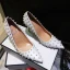 Moderne / Mode Ivoire Soirée Escarpins 2019 Rivet 9 cm Talons Aiguilles À Bout Pointu Escarpins