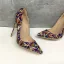Mooie / Prachtige Multi-Kleuren Avond Pumps 2019 Lakleer Bloemen 12 cm Naaldhakken / Stiletto Spitse Neus Pumps
