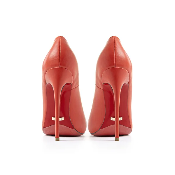 Chic / Belle Noire Soirée Escarpins 2019 Cuir 12 cm Talons Aiguilles À Bout Pointu Escarpins