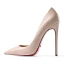 Mode Brun Afton Pumps 2019 Lackläder 12 cm Stilettklackar Spetsiga Pumps