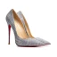 Sparkly Sølv Aften Pumps 2019 Paljetter 12 cm Stiletthæler Spisse Pumps
