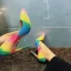 Mooie / Prachtige Regenboog Multi-Kleuren Avond Pumps 2019 Lakleer 12 cm Naaldhakken / Stiletto Spitse Neus Pumps