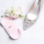 Charming Ivory Wedding Shoes 2019 Leather Satin Beading Pearl Rhinestone 9 cm Stiletto Heels Pointed Toe Wedding Pumps
