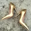 Chic / Belle Doré Soirée Escarpins 2019 Cuir 10 cm Talons Aiguilles À Bout Pointu Escarpins
