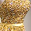 Fine Gull Ballkjoler 2018 Prinsesse Beading Krystall Paljetter Sash Kjæreste Ryggløse Uten Ermer Lange Formelle Kjoler