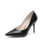 Chic / Beautiful Black OL Pumps 2019 Patent Leather 8 cm Stiletto Heels Pointed Toe Pumps