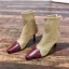 Vintage / Originale Noire Désinvolte Bottes Femme 2020 Cuir 7 cm Talons Aiguilles À Bout Pointu Bottes