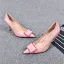 Lovely Blushing Pink Casual Pumps 2019 Leather Buckle 8 cm Stiletto Heels Pointed Toe Pumps