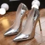 Mode Silver OL Pumps 2019 12 cm Stilettklackar Spetsiga Pumps